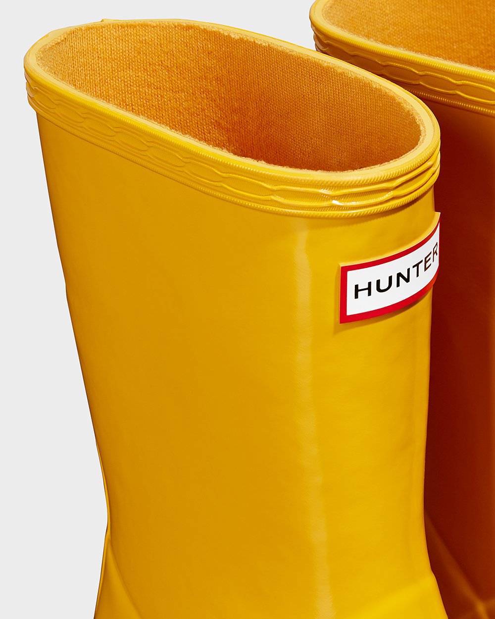 Botas De Agua Hunter Niños Original First Classic Gloss - Amarillo - Argentina 5870NAUSH